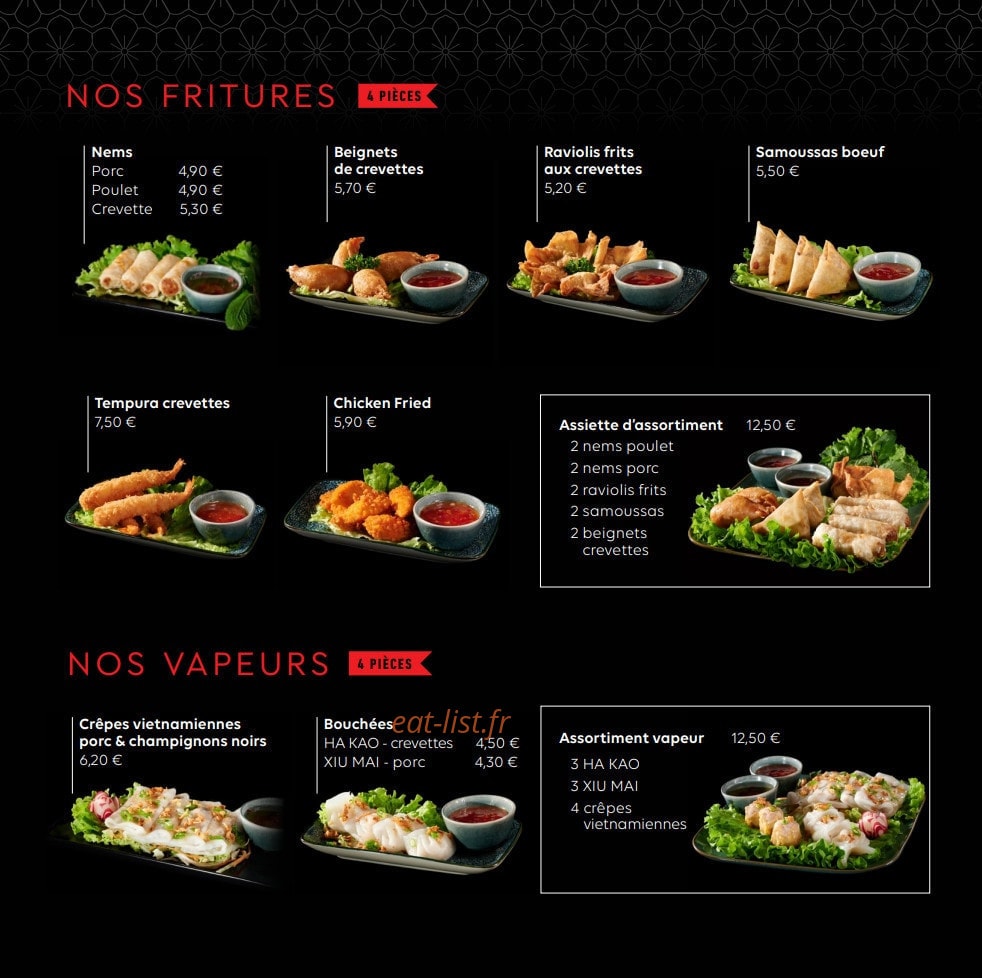 Delice d'Asie — carte page 1