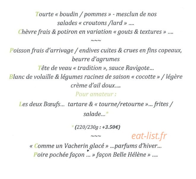 La Braise — carte page 2