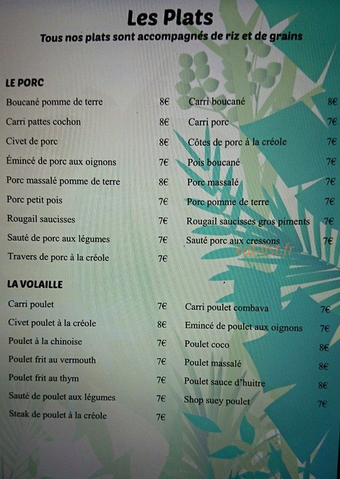 La Case Crêole — carte page 2