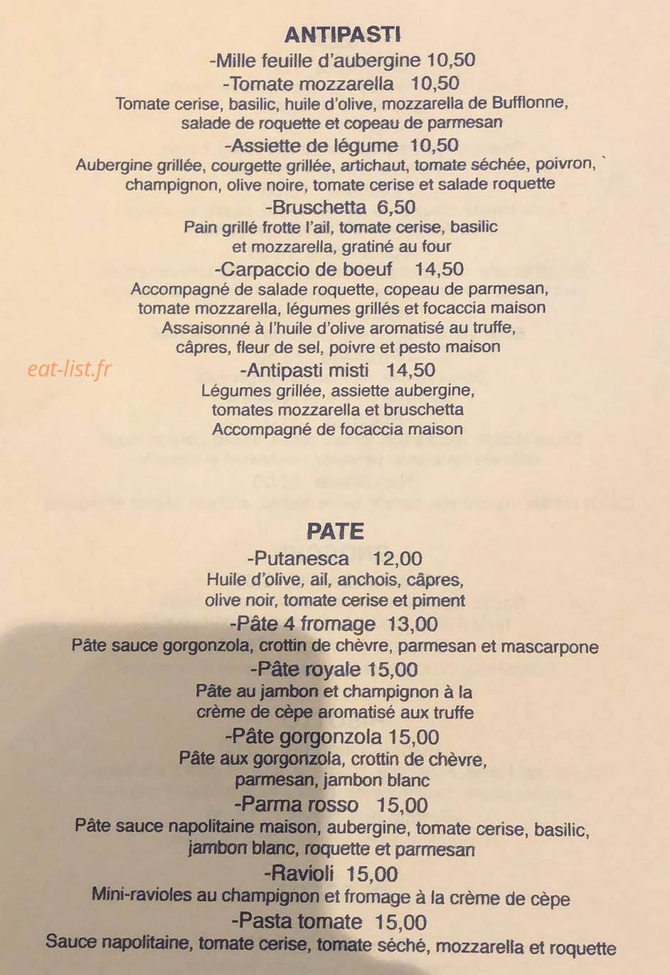 La Fiorentina — carte page 2