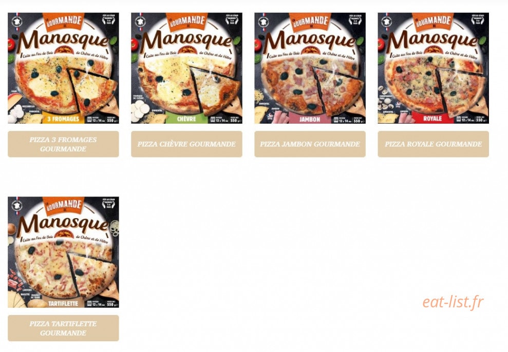 La Pizza De Manosque — carte page 8