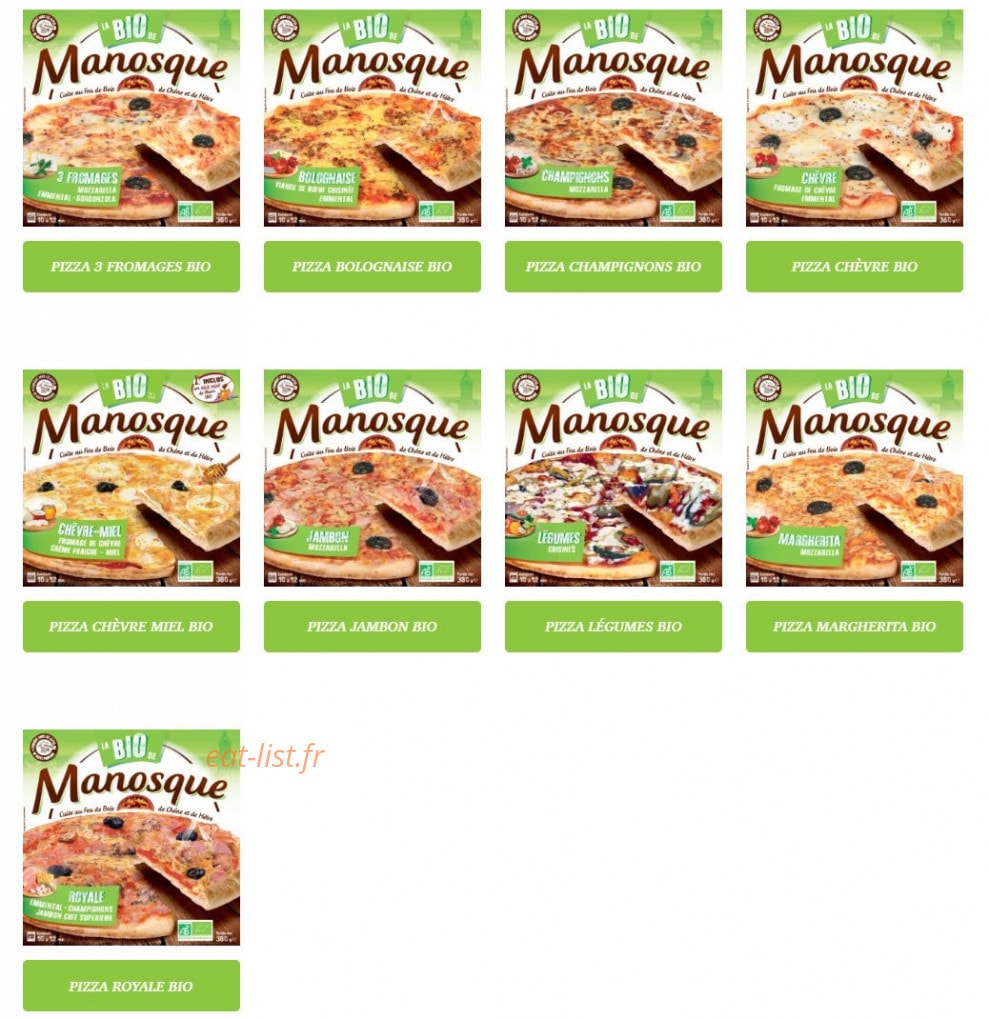 La Pizza De Manosque — carte page 3