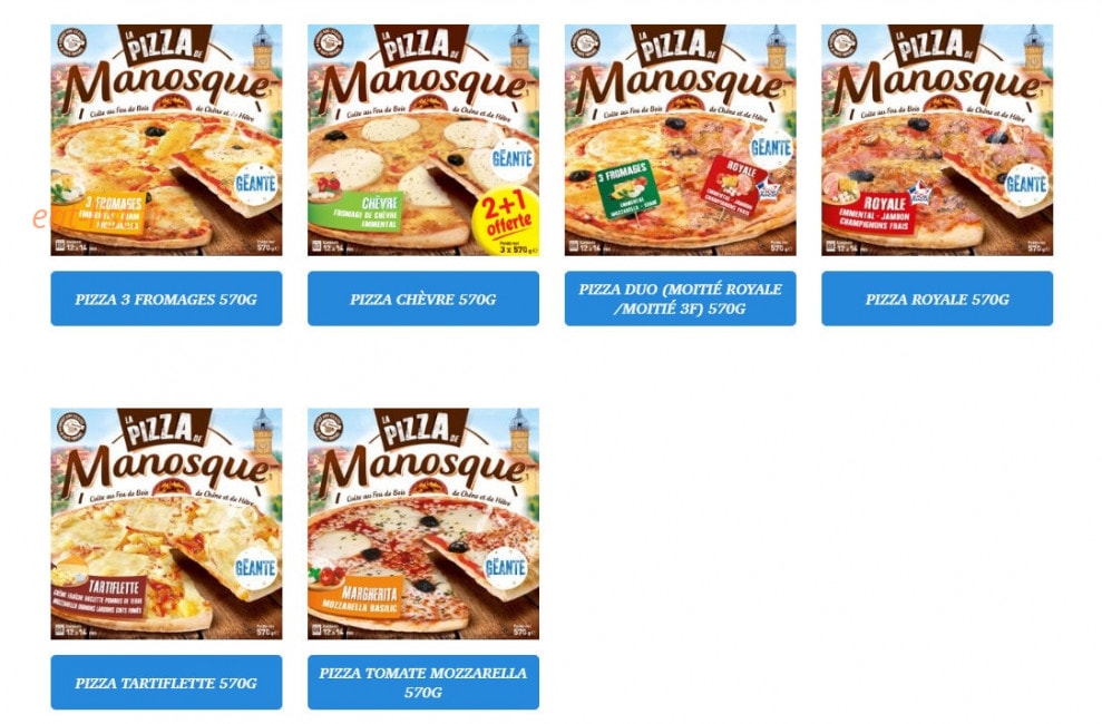 La Pizza De Manosque — carte page 6