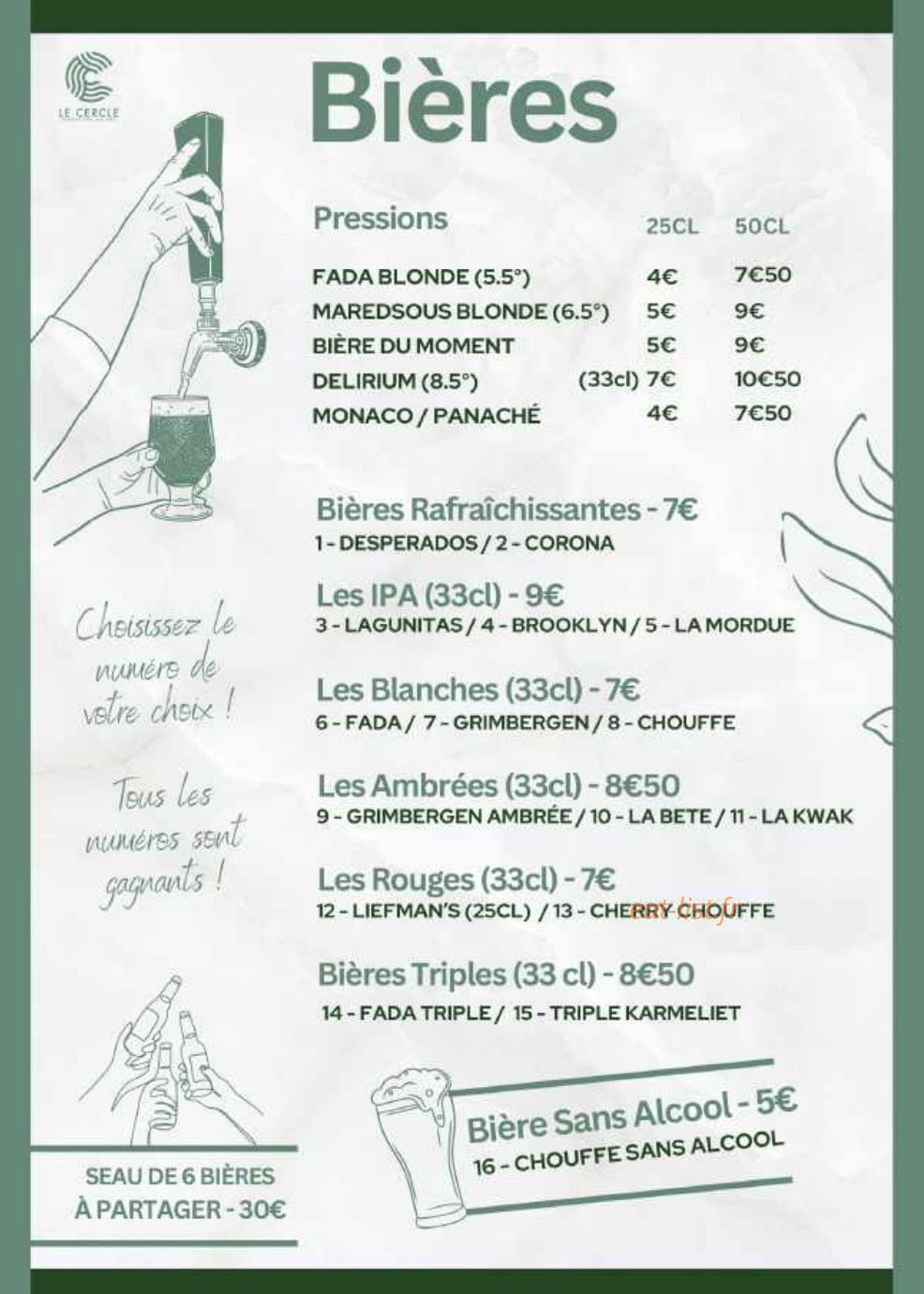 Le Cercle — carte page 6