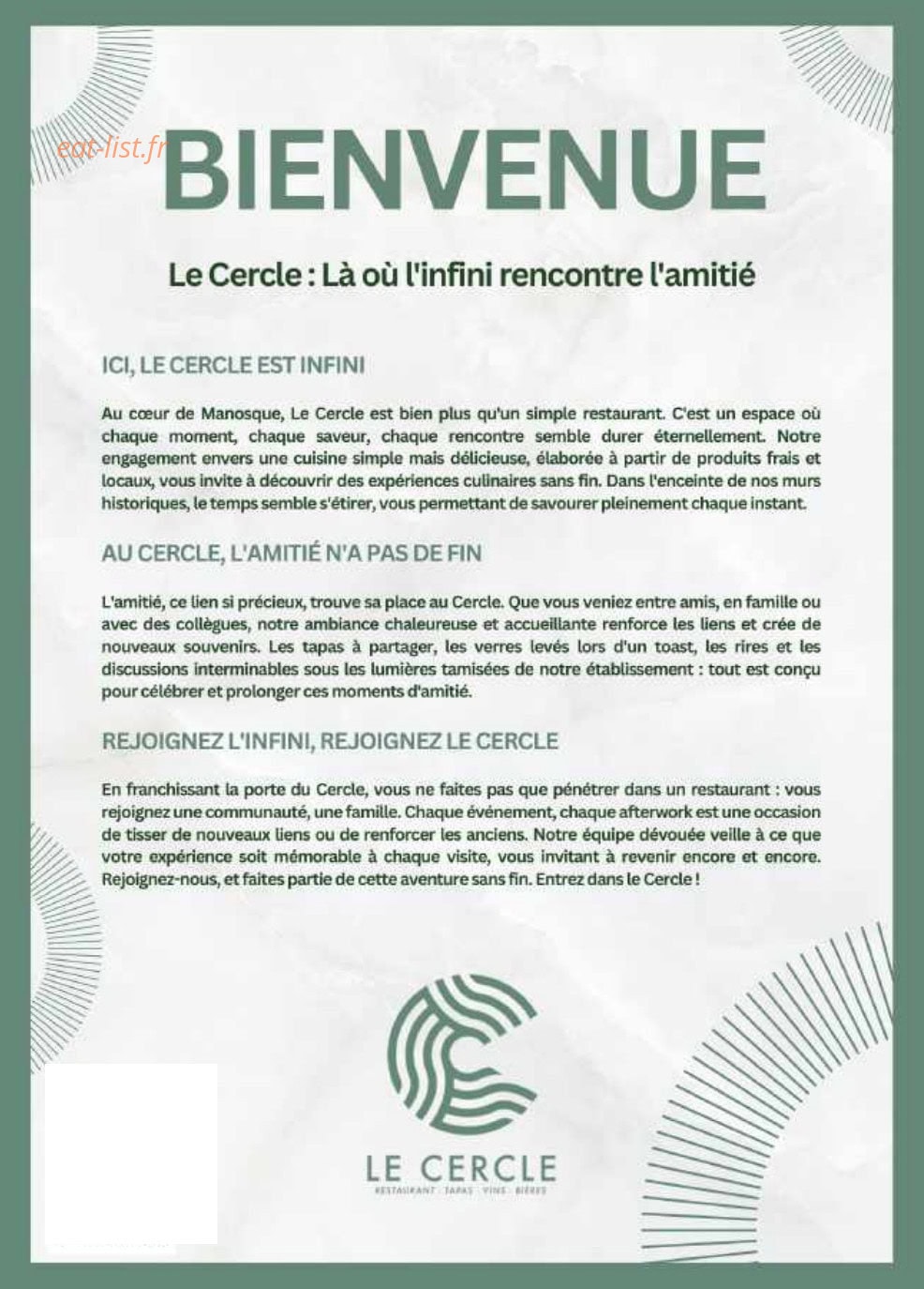 Le Cercle — carte page 13