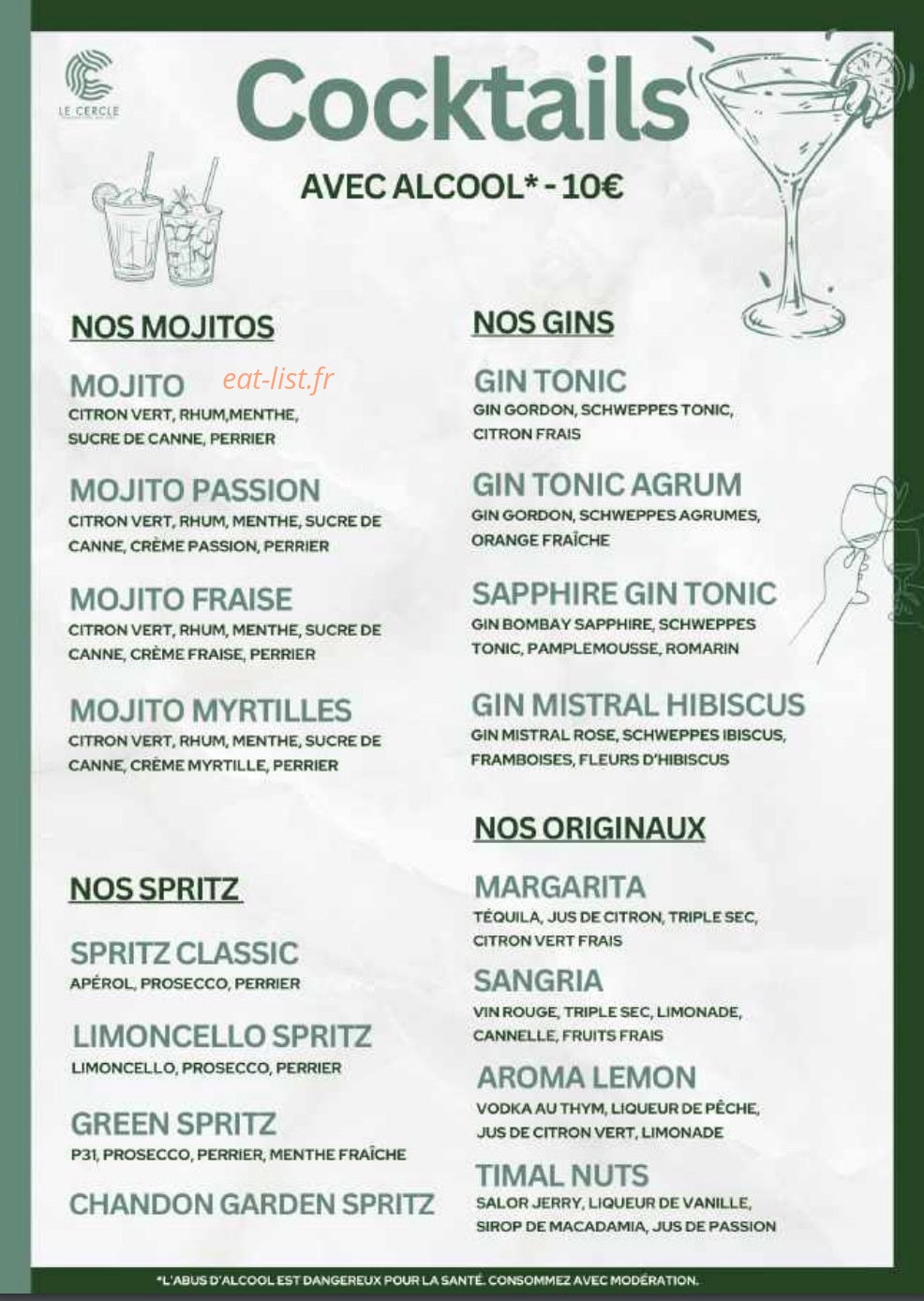 Le Cercle — carte page 2