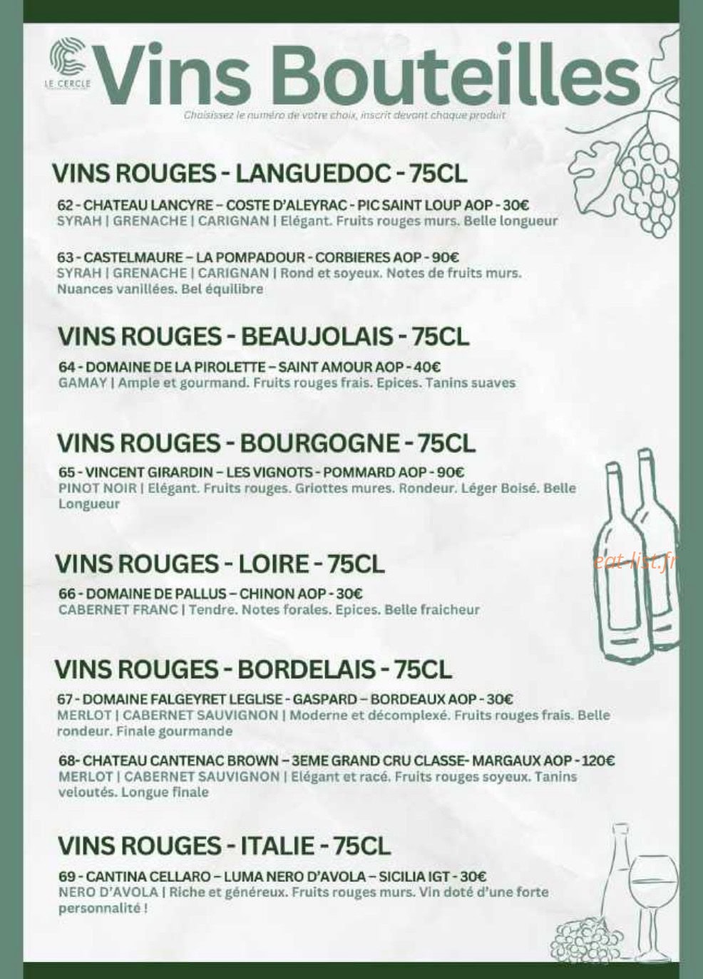 Le Cercle — carte page 12