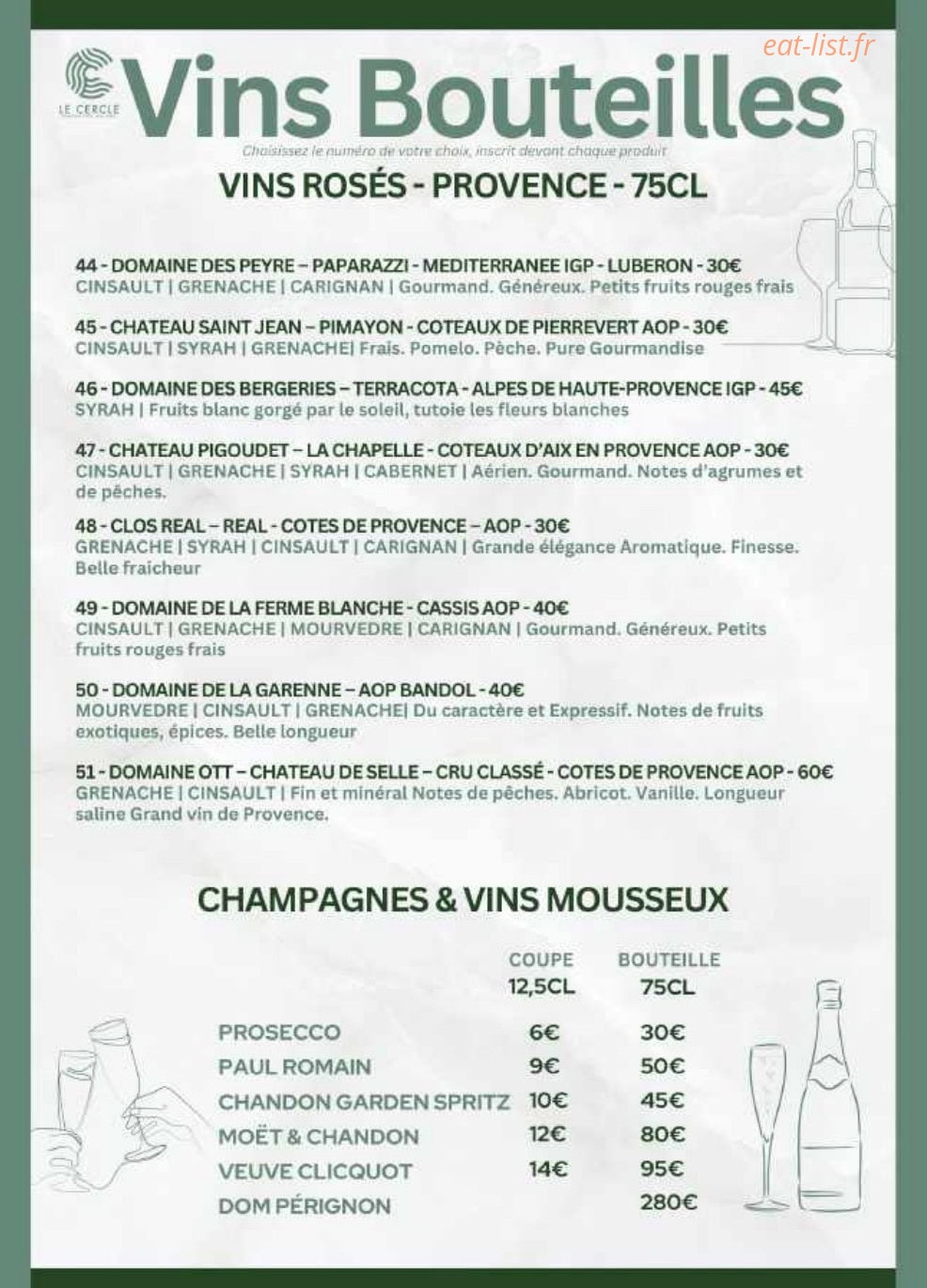 Le Cercle — carte page 10