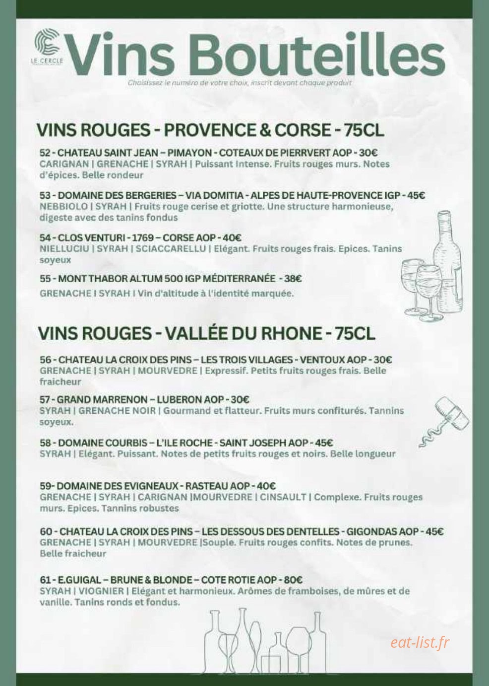 Le Cercle — carte page 11
