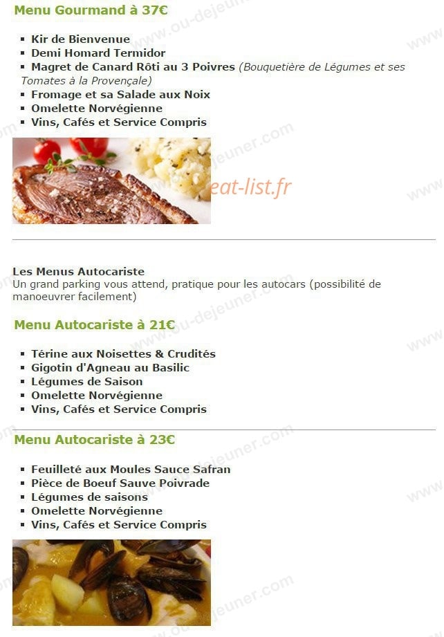 Le Provence — carte page 2