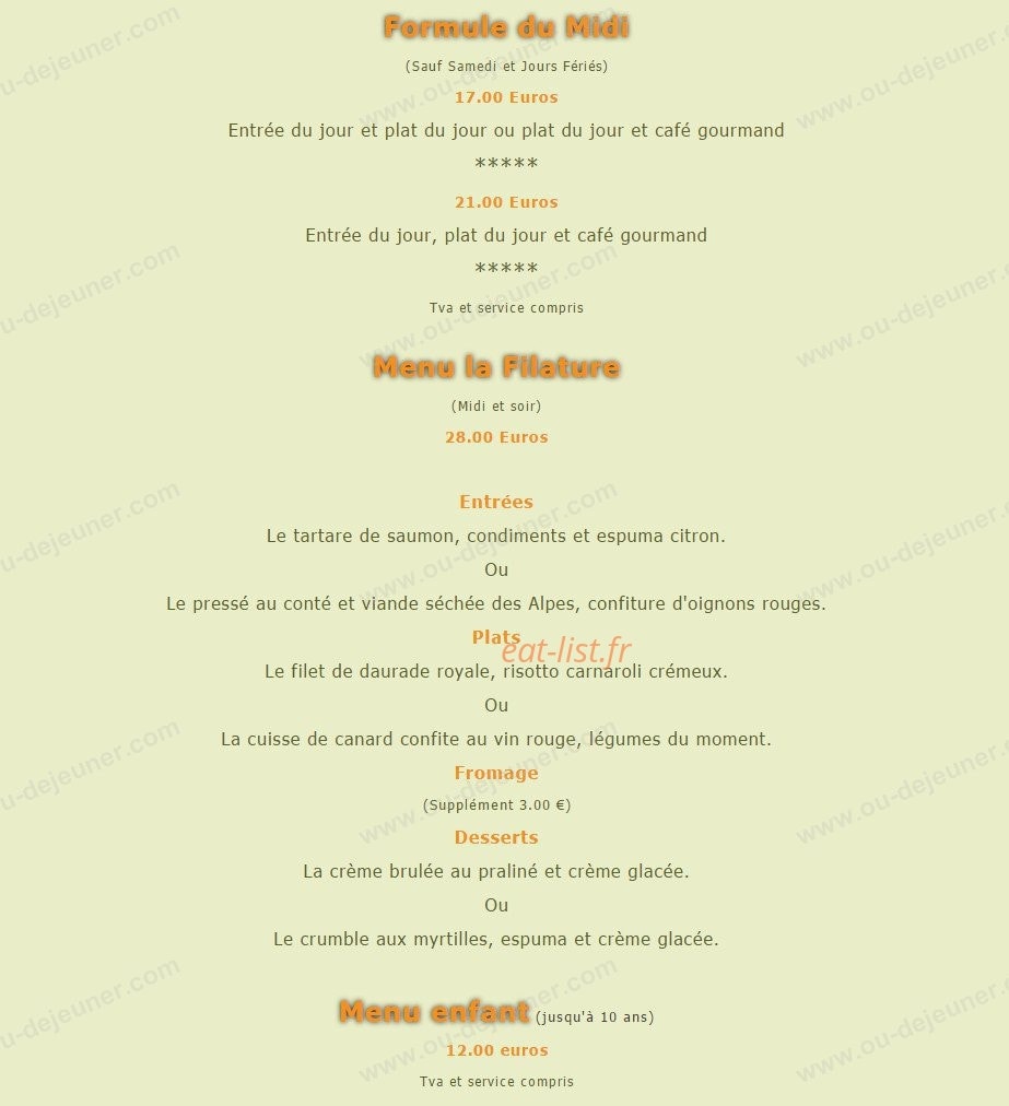 Sens & Saveurs — carte page 2