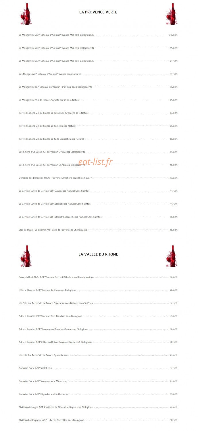 Parle à mon Cru — carte page 2