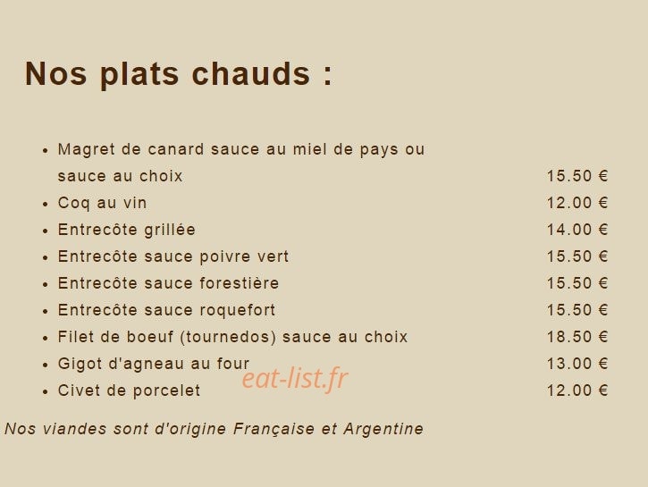 Hôtellerie du Roc — carte page 3