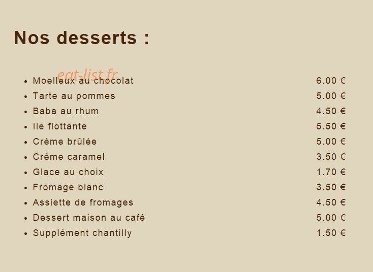 Hôtellerie du Roc — carte page 5