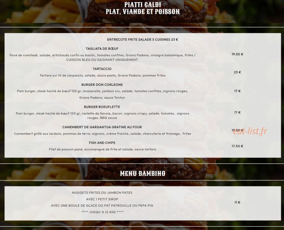 Idéal Bar — carte page 2