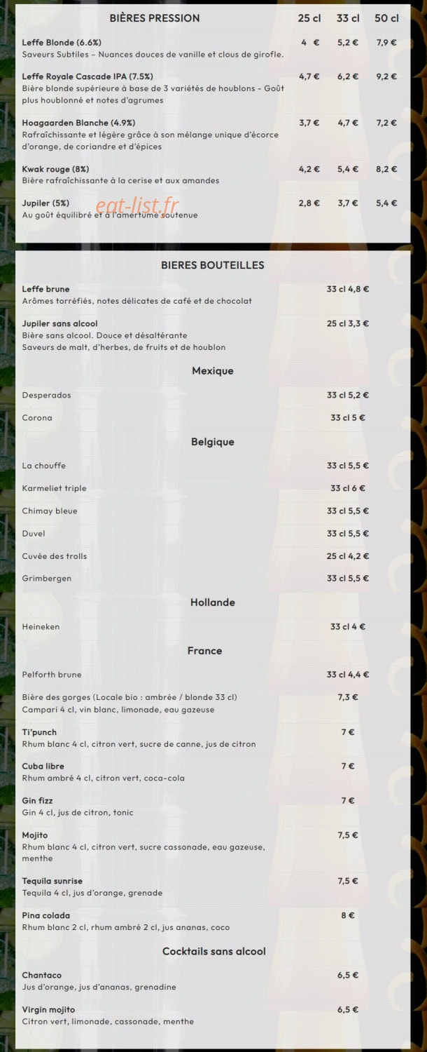 Idéal Bar — carte page 7