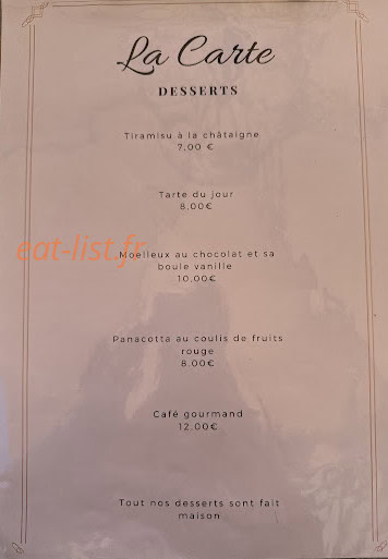 L'Envie des Mets — carte page 5