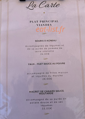 L'Envie des Mets — carte page 3