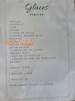 L'Envie des Mets — carte page 6