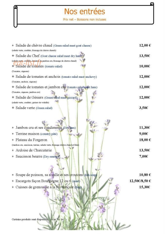 La Forge — carte page 1