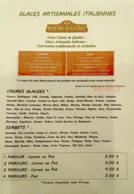 Nature Café — carte page 1