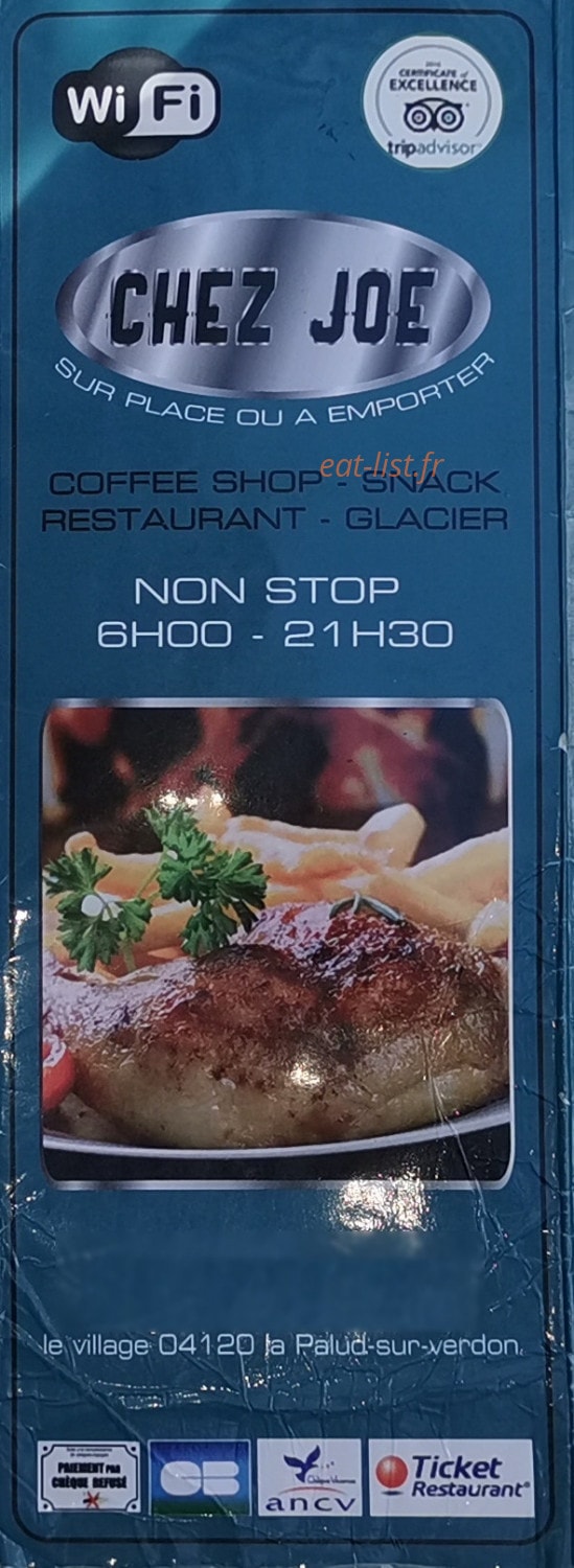 Joe Le Snacky — carte page 1