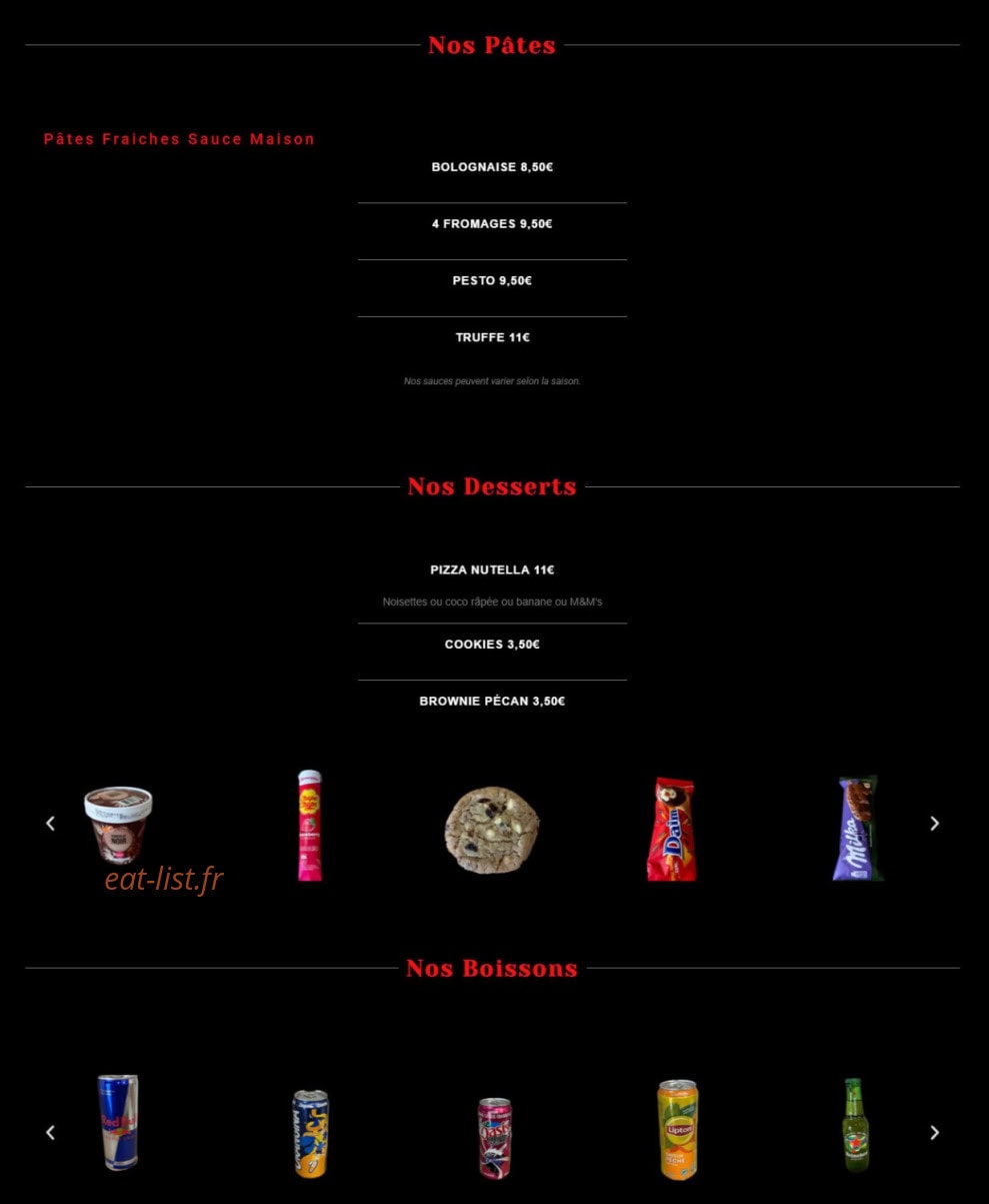 Pizz’Amore — carte page 3