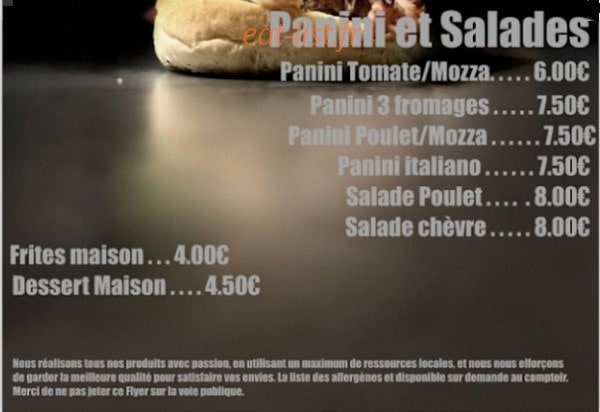 La Burgerie — carte page 2