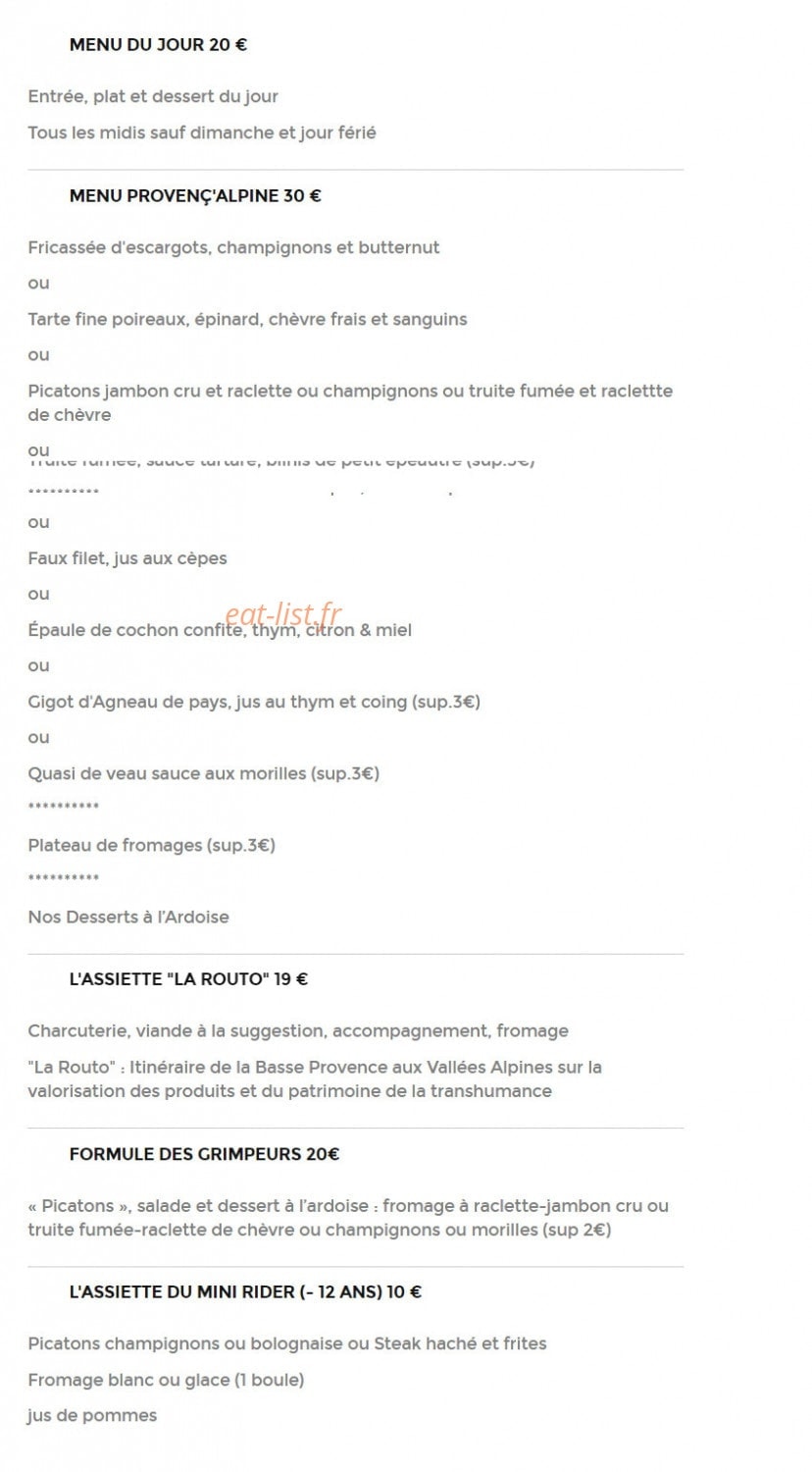 Les Alisiers — carte page 1