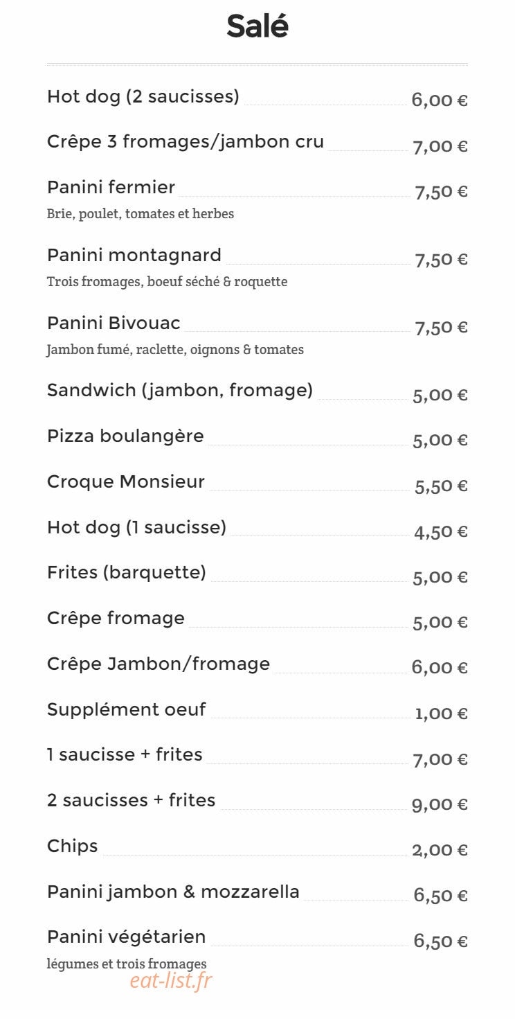 Le Bivouac Serre Chevalier — carte page 5