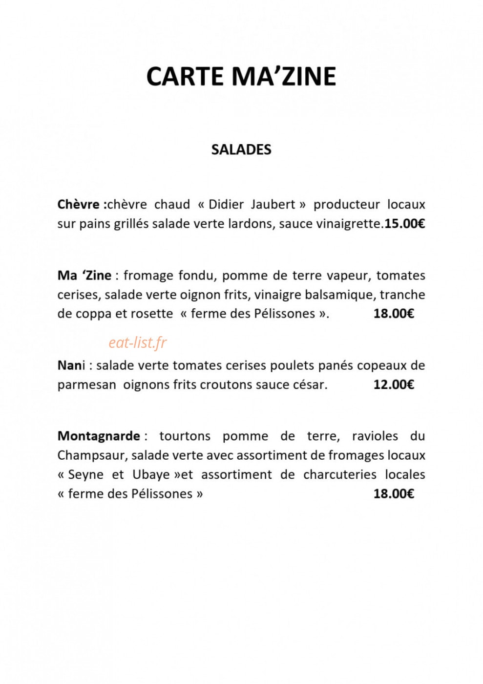 Ma'Zine — carte page 1