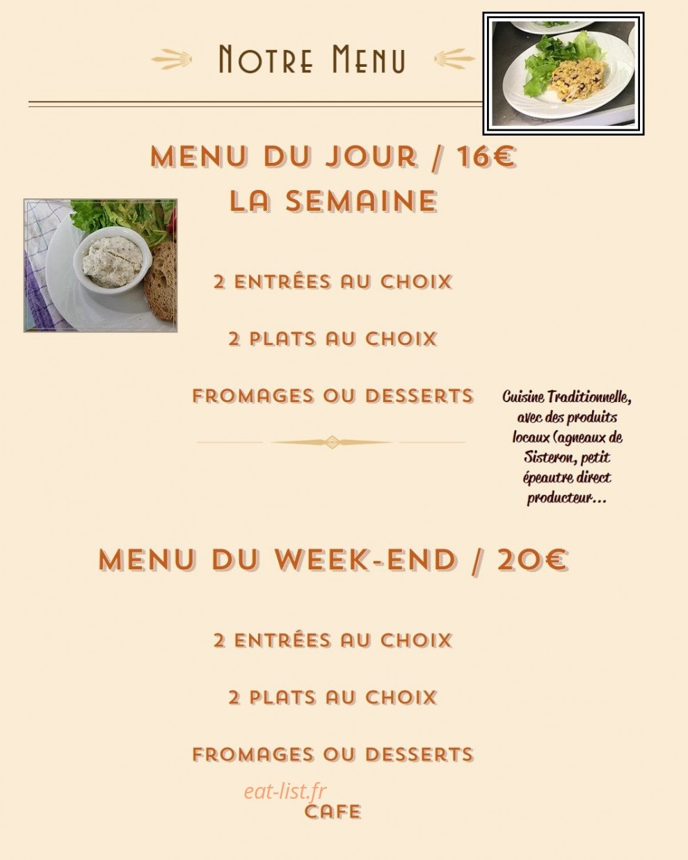 Les Marronniers — carte page 1
