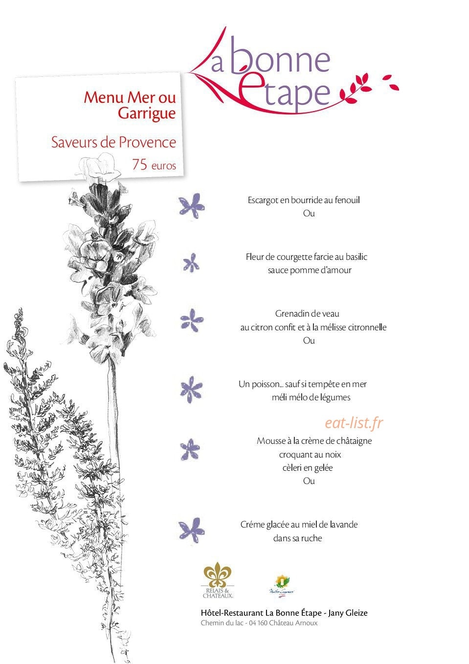 La bonne étape — carte page 1