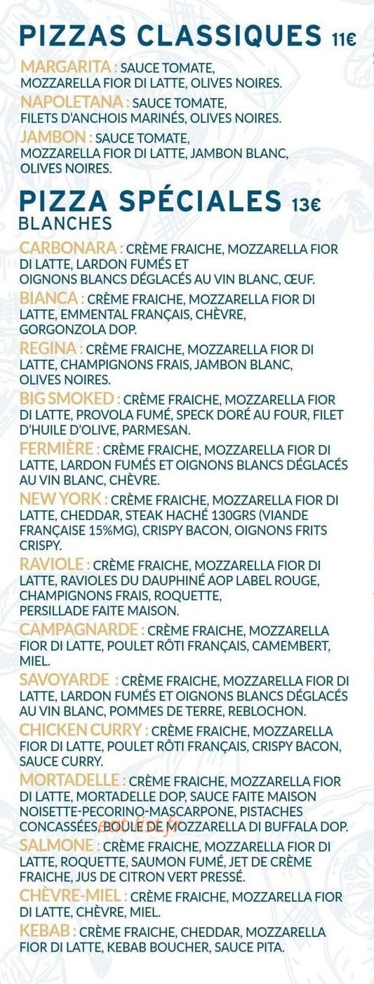 Nonna Pizza — carte page 1