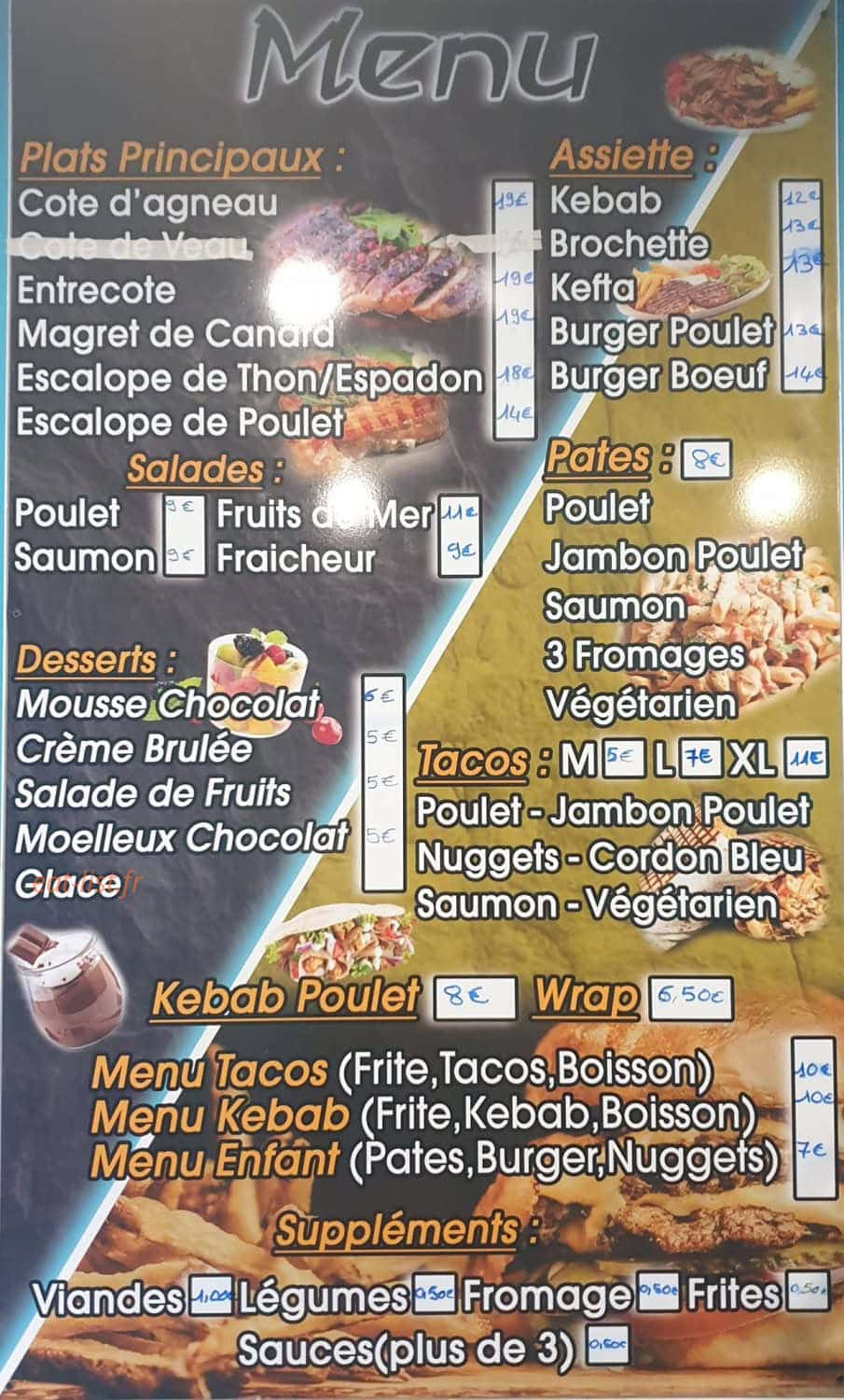 Restaurant Le Berbère — carte page 2