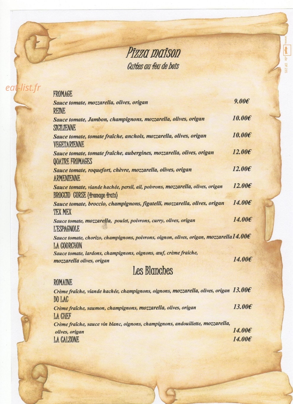 Snack du lac — carte page 3