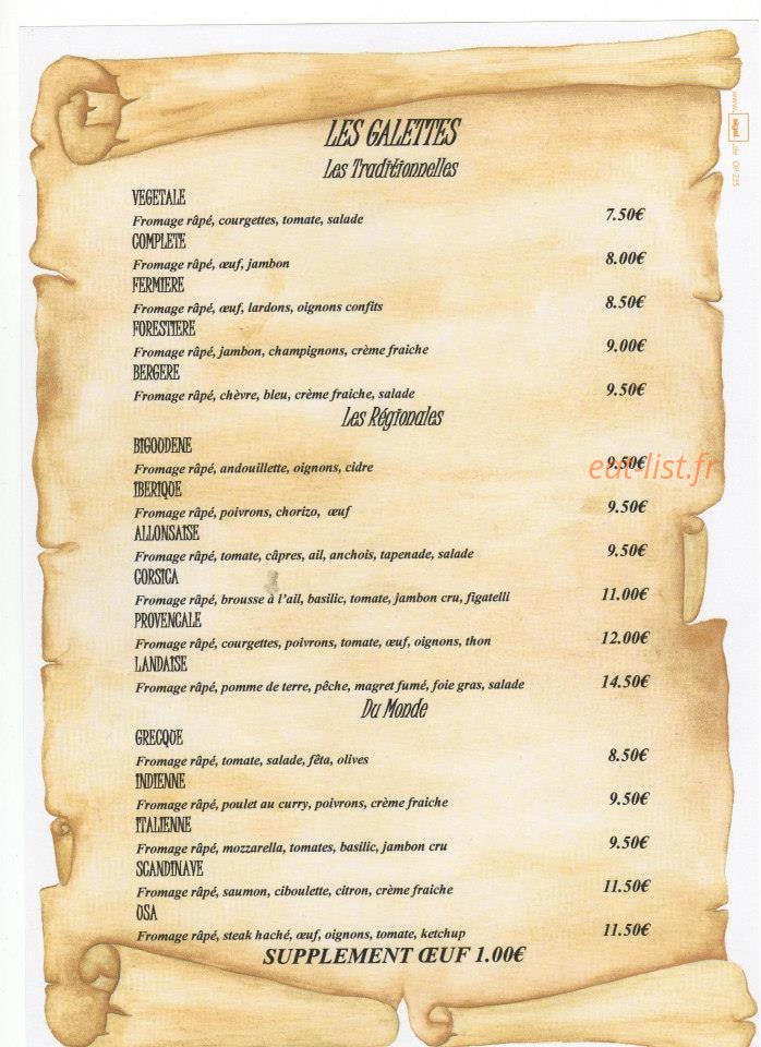 Snack du lac — carte page 5