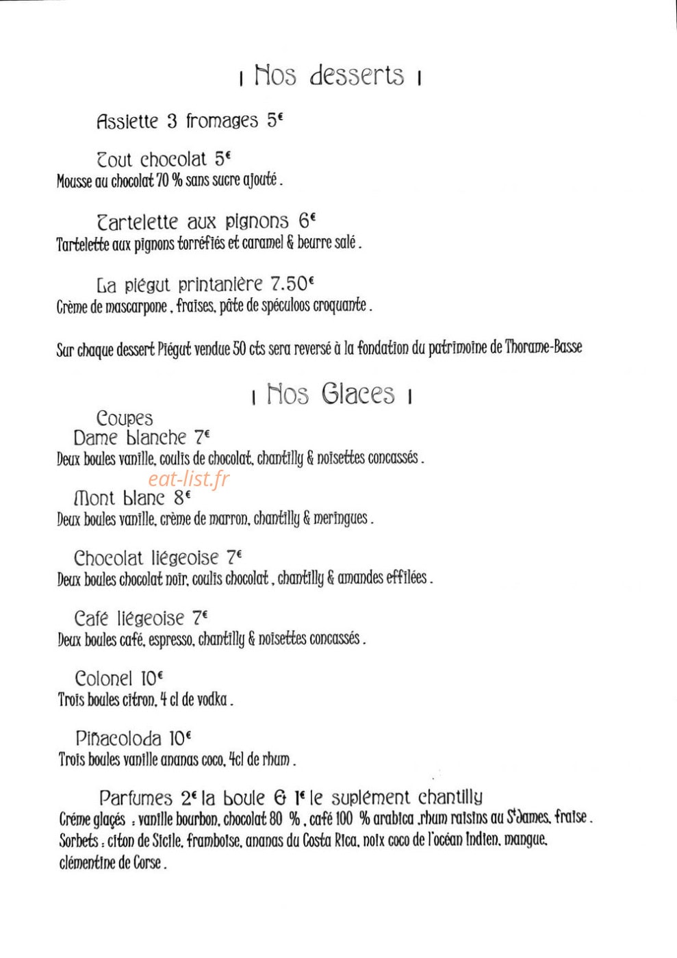 Café de la Vallée — carte page 2