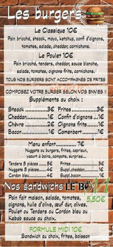 Le Bö’M — carte page 2