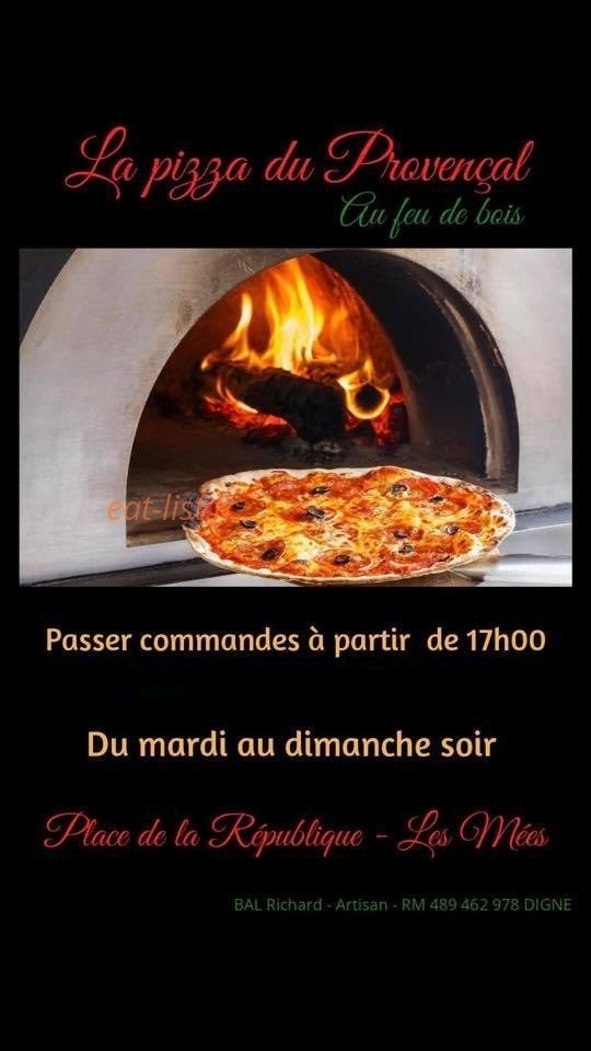 La pizza du provençal — carte page 1