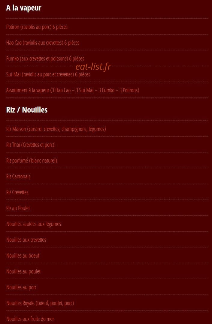 New Saigon — carte page 4