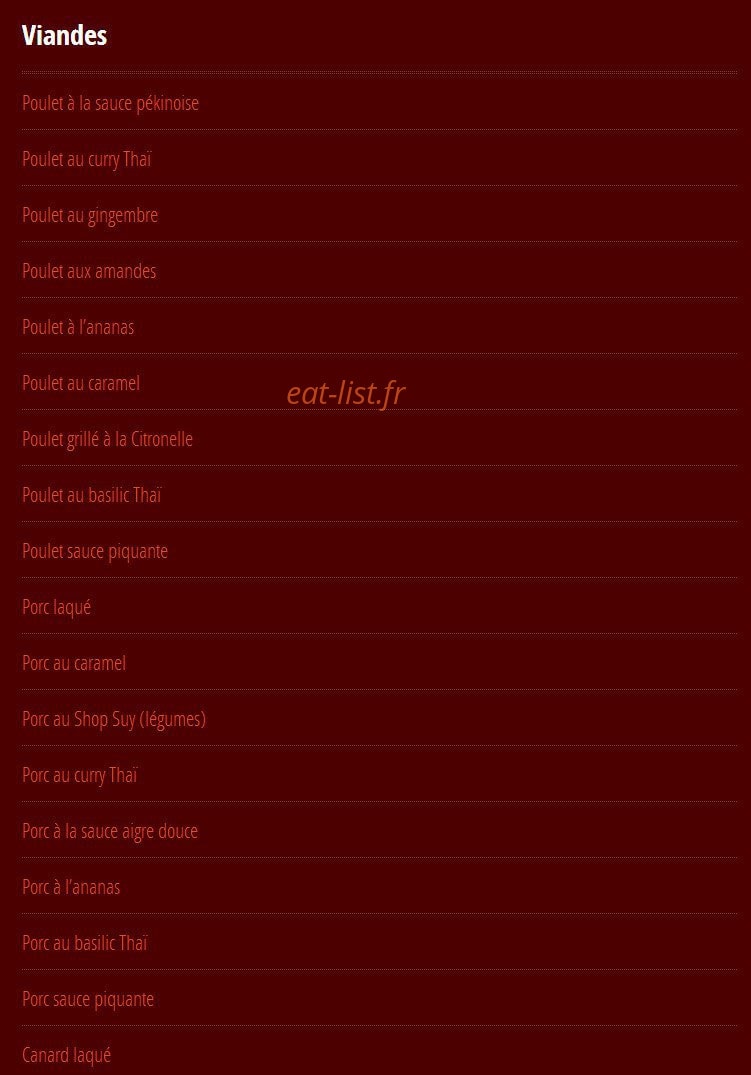 New Saigon — carte page 2