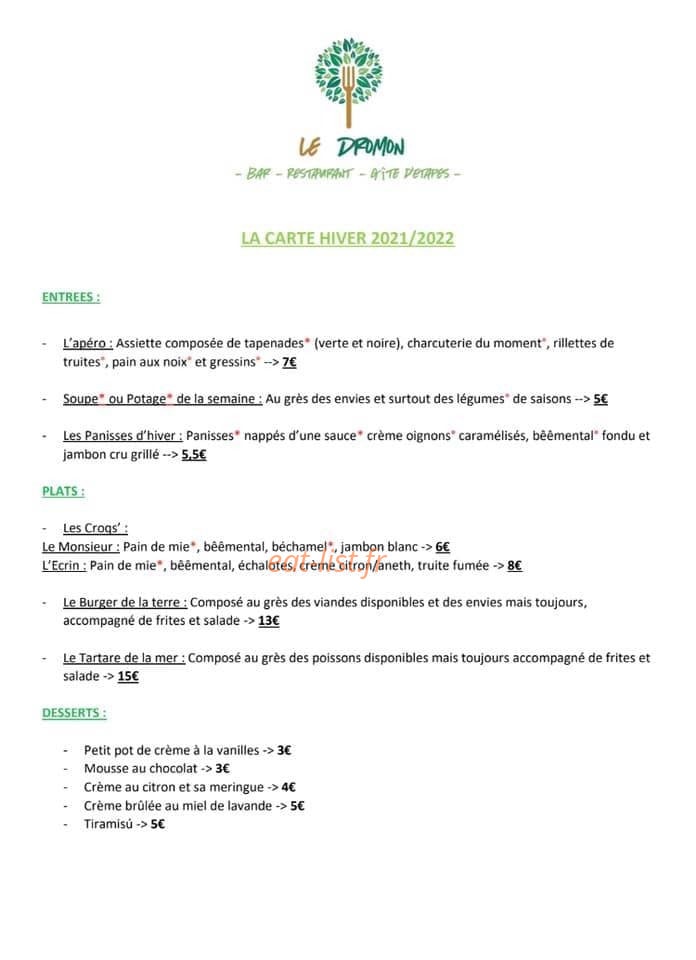 Le Dromon — carte page 1