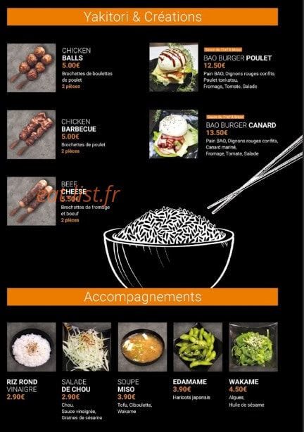 L’instant goumet — carte page 5