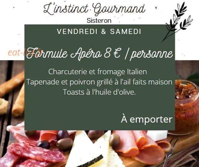 L'instinct Gourmand — carte page 1