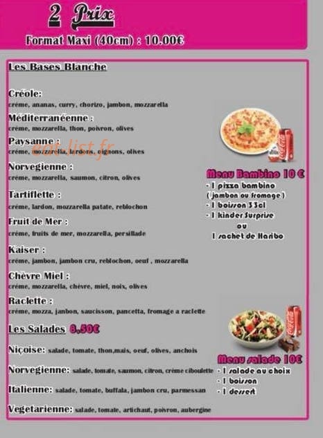 Le Bistrot de la Mairie — carte page 3