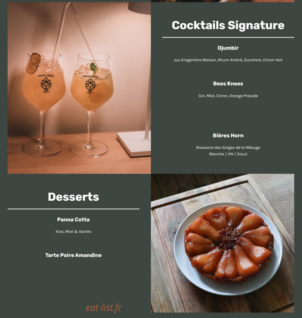 Le Canap — carte page 2