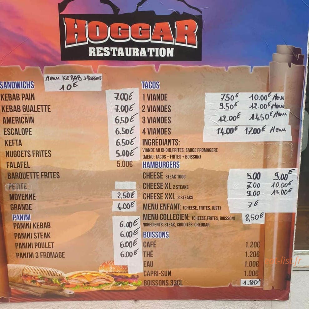 Le Hoggar Chez Kamel — carte page 1