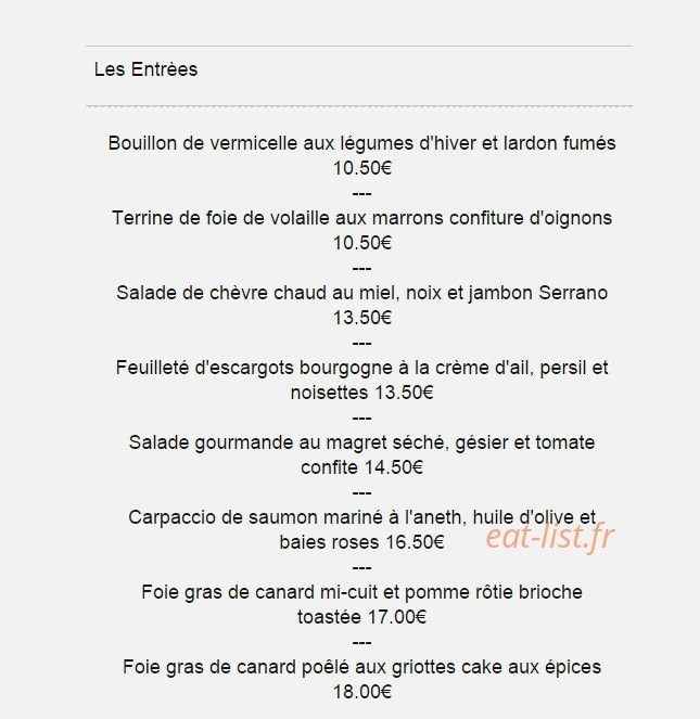 Le Mas des Saveurs — carte page 5
