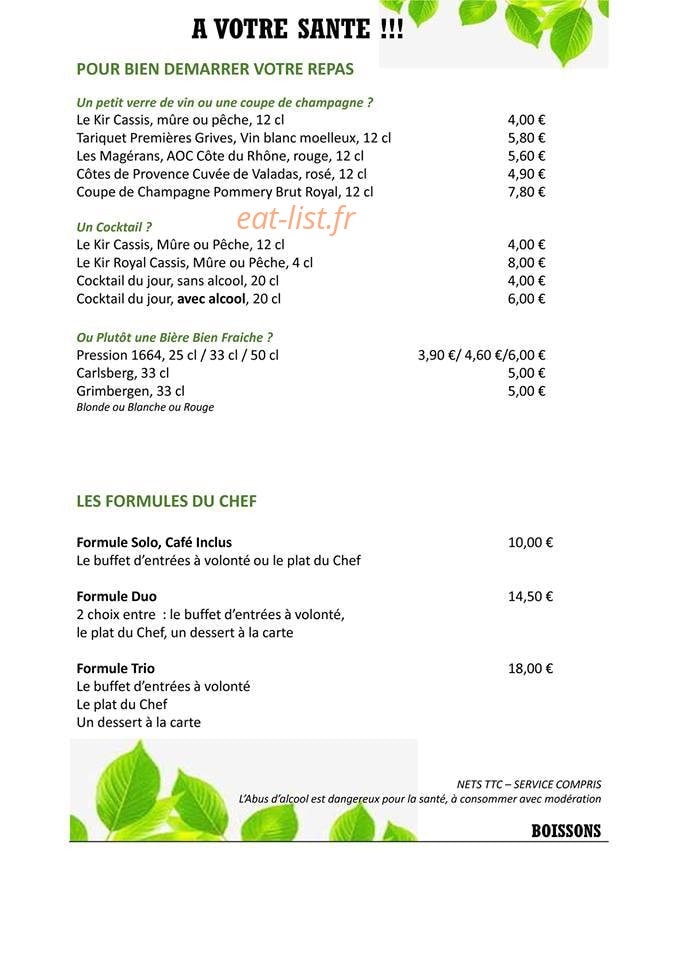 Les Tilleuls — carte page 1